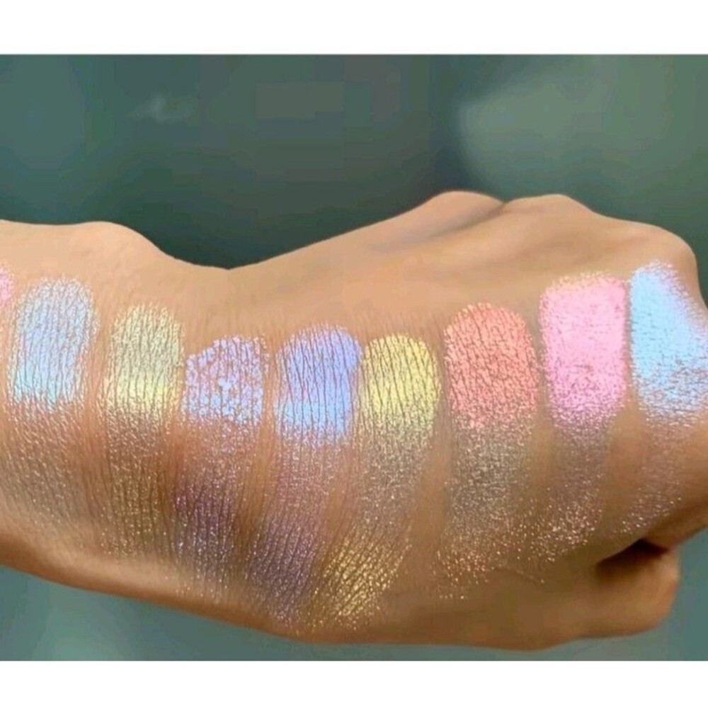 NABA Orbit Shimmer Eyeshadow Palette Lilac Lime Snow Sky Aqua 0.29 oz